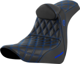 Pro Series SDC Performance Seat - with Backrest - Blue Stitch - FL/FX \'18-\'23 2018 - 2023