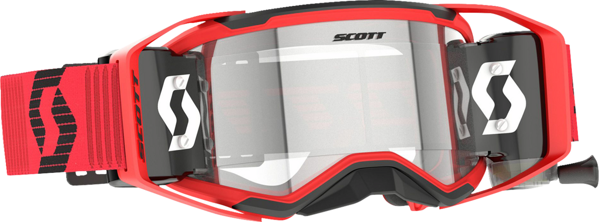 Prospect 2.0 WFS Goggle - Roll-Off - Red/Black - Clear Works Lens