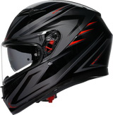 K3 Helmet - Syth - Black/Red - XL