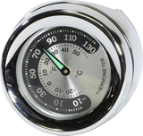 Handlebar Mount Thermometer - Chrome - For 1.25\" Bar