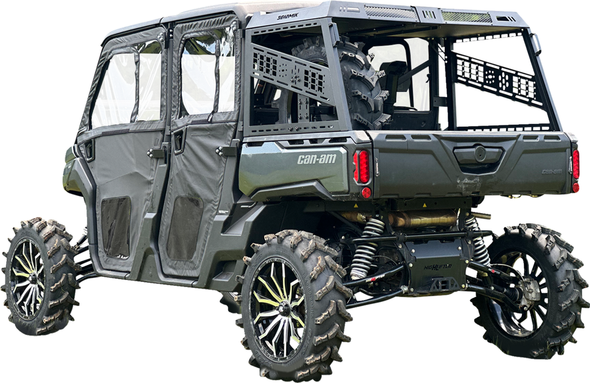 Bed Rack Kit - Full Height - Black - Cam Am/Defender | Polaris/Ranger 2016 - 2021