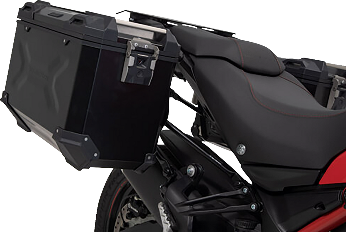 TRAX ADV Aluminum Case System - Black - Ducati Multistrada 950/1200/1260/V2 \'15-\'24 2015 - 2024