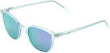 Spark Sunglasses - Matte Crystal Light Gray - Purple Mirror Lens
