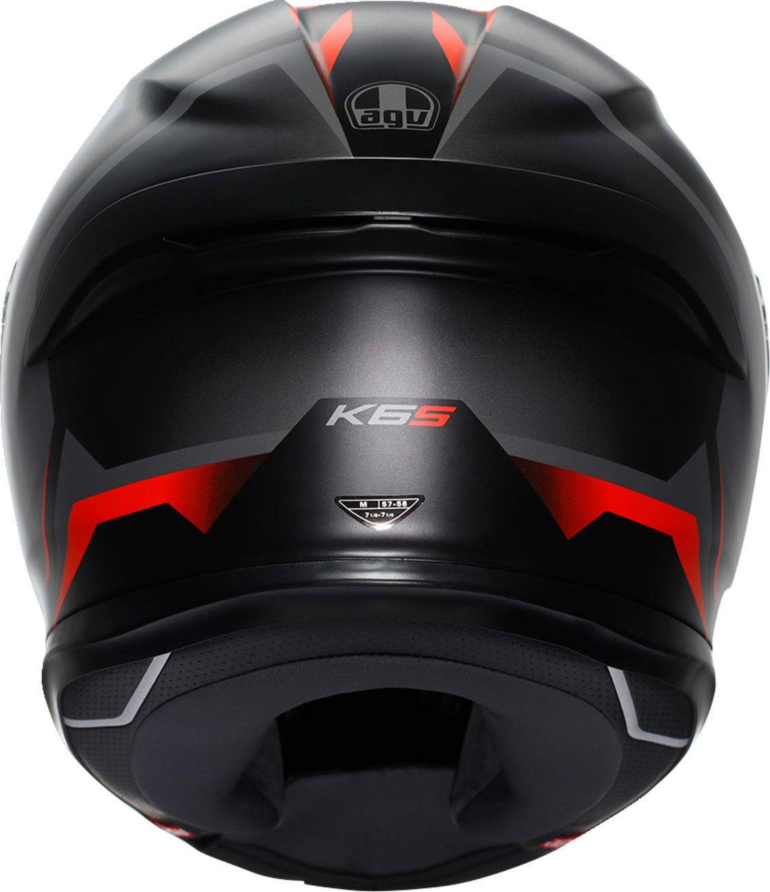K6 S Helmet - Karve - Matte Black/Gray/Red - XL
