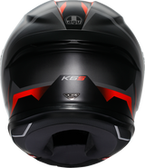K6 S Helmet - Karve - Matte Black/Gray/Red - XL