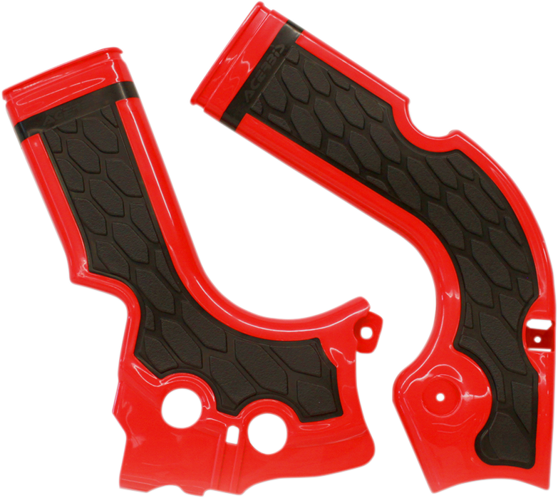 X-Grip Frame Guards - Red/Black - CRF 250R/450R 2013 - 2017