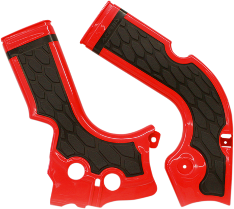 X-Grip Frame Guards - Red/Black - CRF 250R/450R 2013 - 2017