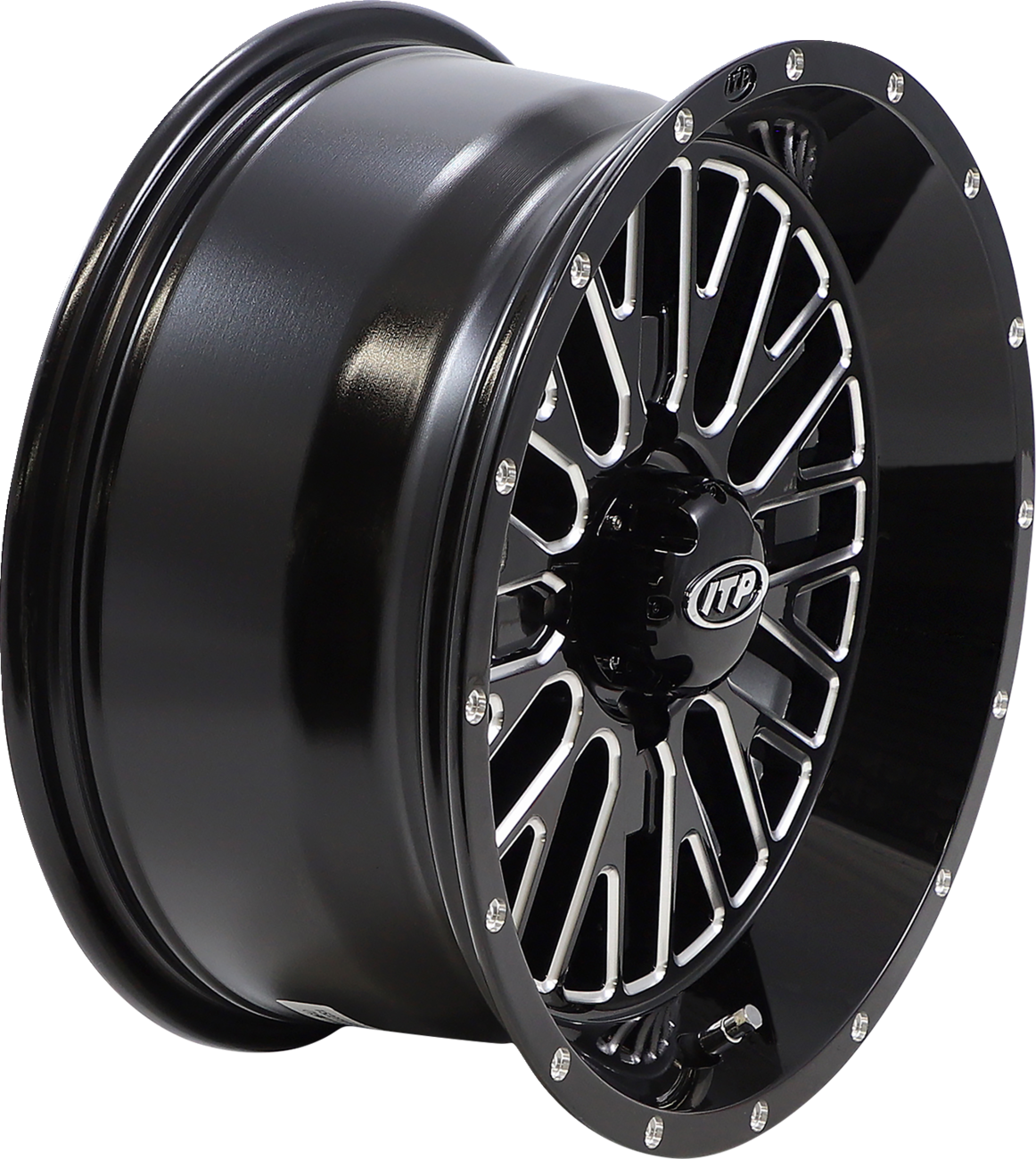 Wheel - Momentum - Front/Rear - Black/Milled - 15x7 - 4/110 - 4+3 (+10 mm) 2001 - 2023