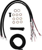 Complete Midnight Braided Cable Kit - Stock Handlebars - \'23-\'24 Touring 2023 - 2024