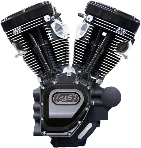 T124 Long Block Engine - Black - Touring 2007 - 2016