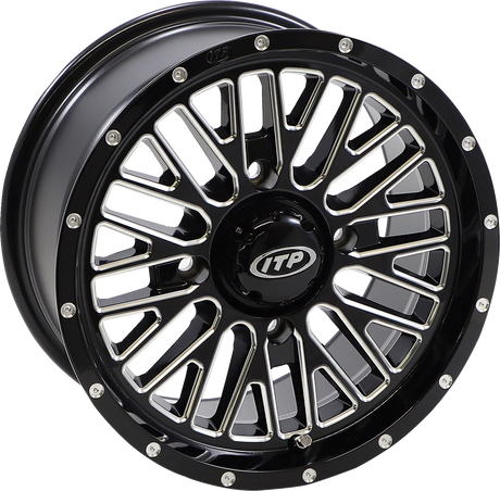 Wheel - Momentum - Front/Rear - Black/Milled - 14x7 - 4/137 - 5+2 (+30 mm) 2003 - 2023