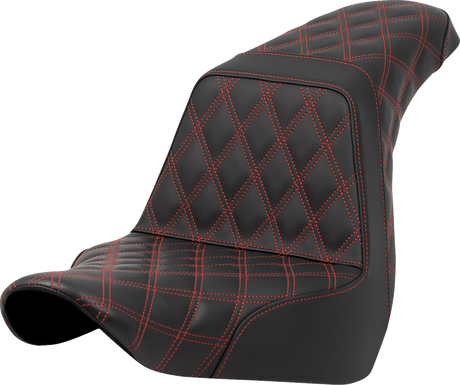 Step-Up Seat - Full Lattice Stitch - Red Stitch - FXLR/FLSB \'18-\'21 2018 - 2021