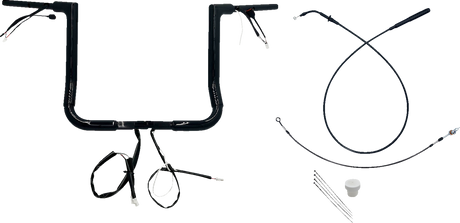 1-1/2\" EZ Install Flat Top Handlebar - 14\" - Black 2023 - 2024