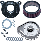 Mini Teardrop Stealth Air Cleaner Kit - Chrome 2008 - 2017