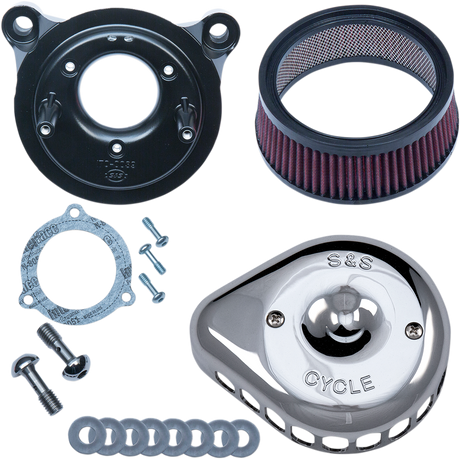 Mini Teardrop Stealth Air Cleaner Kit - Chrome 2008 - 2017