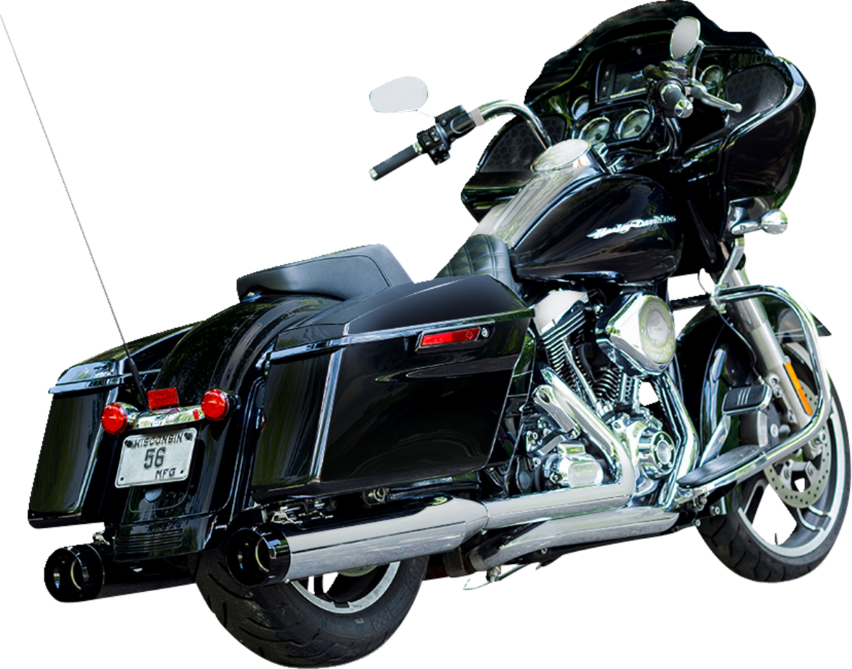 4-1/2\" MK45 Performance Mufflers - Chrome with Black Thruster 1998 - 2002