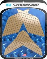 Traction Pad Tank Grips - Volcano - Clear - Ninja ZX-4R/RR 2023 - 2025