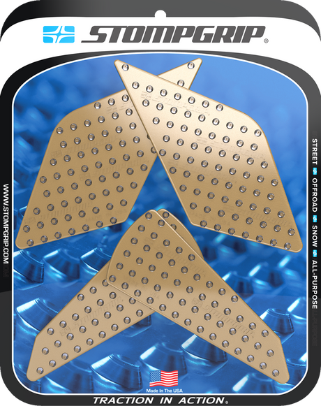 Traction Pad Tank Grips - Volcano - Clear - Ninja ZX-4R/RR 2023 - 2025