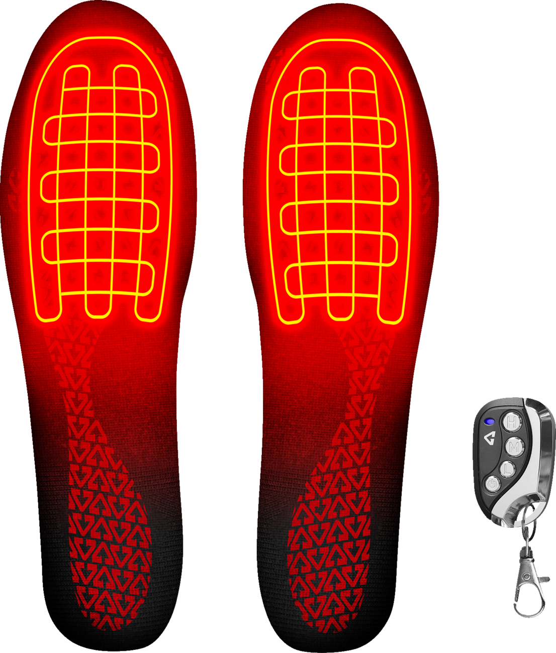 3V Rechargeable Heated Insoles with Remote - Small/Medium