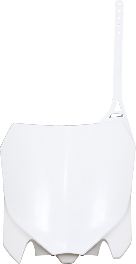 Front Number Plate - White 2013 - 2017