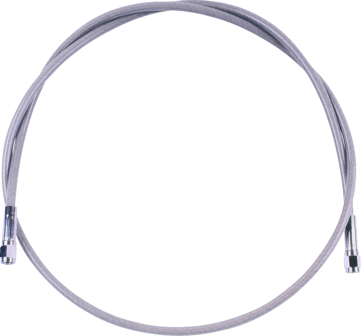 Universal XR Brake Line - 42\" - Stainless w/ Chrome Fittings