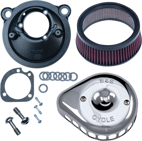 Mini Teardrop Stealth Air Cleaner Kit - Chrome 2007 - 2022