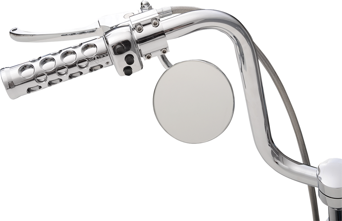 Mirror - Custom - Side View - Round - Chrome - Left/Right - 4\" - Each