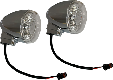 Turn Signal - Rear - Clear/Amber - Chrome 2021 - 2025