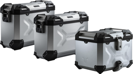 Adventure Luggage System - Silver - Honda NC750 \'14-\'15 2014 - 2015