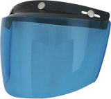 Vintage 3-Snap Shield - Flip - Blue Solid