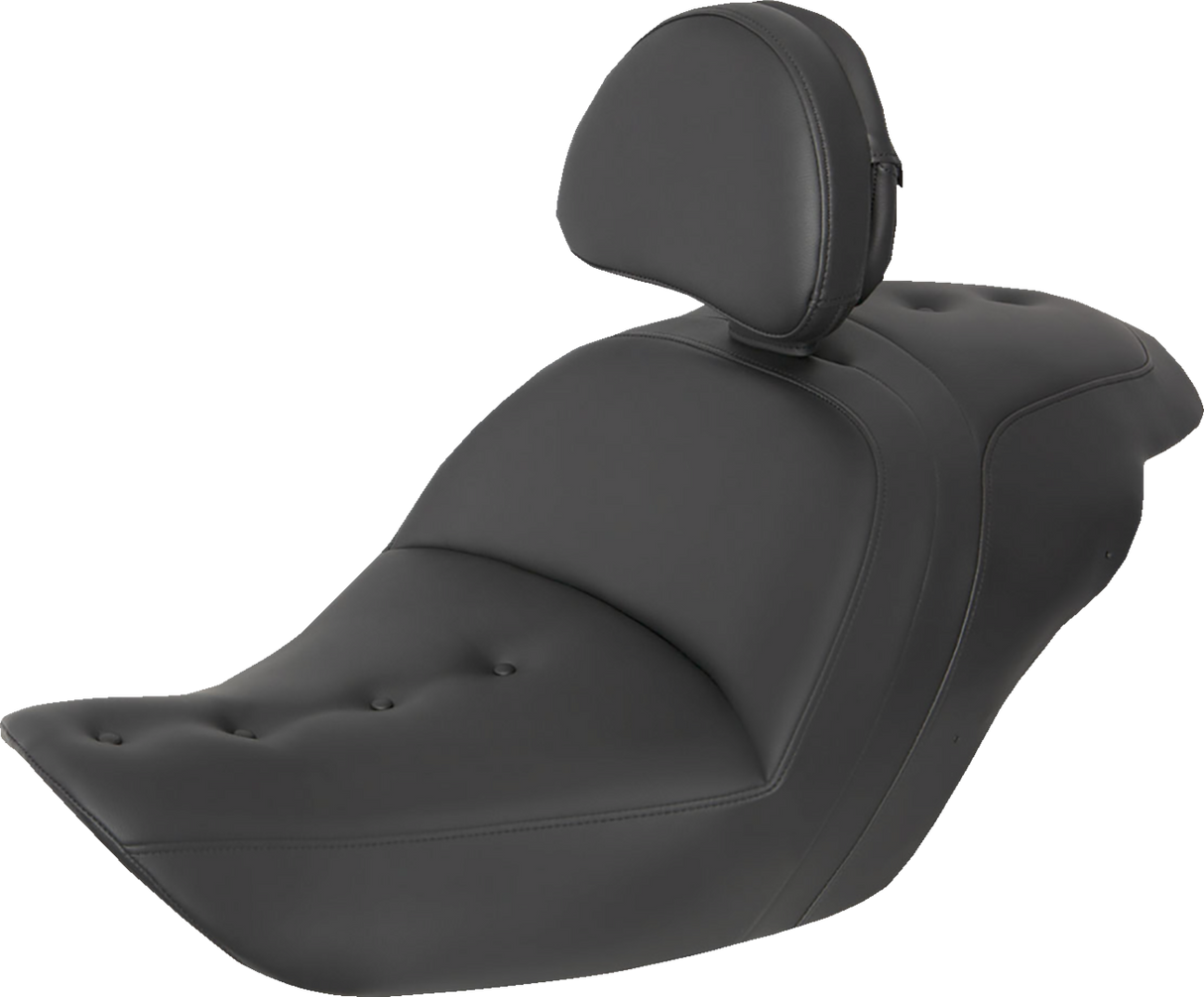Roadsofa™ Pillow Top Seat - With Backrest - Black 2014 - 2017