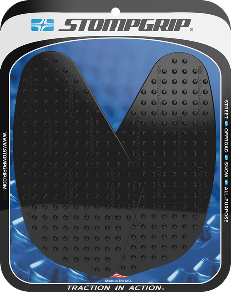 Traction Pad Tank Grips - Volcano - Black - Tracer 9 GT 2024 - 2024