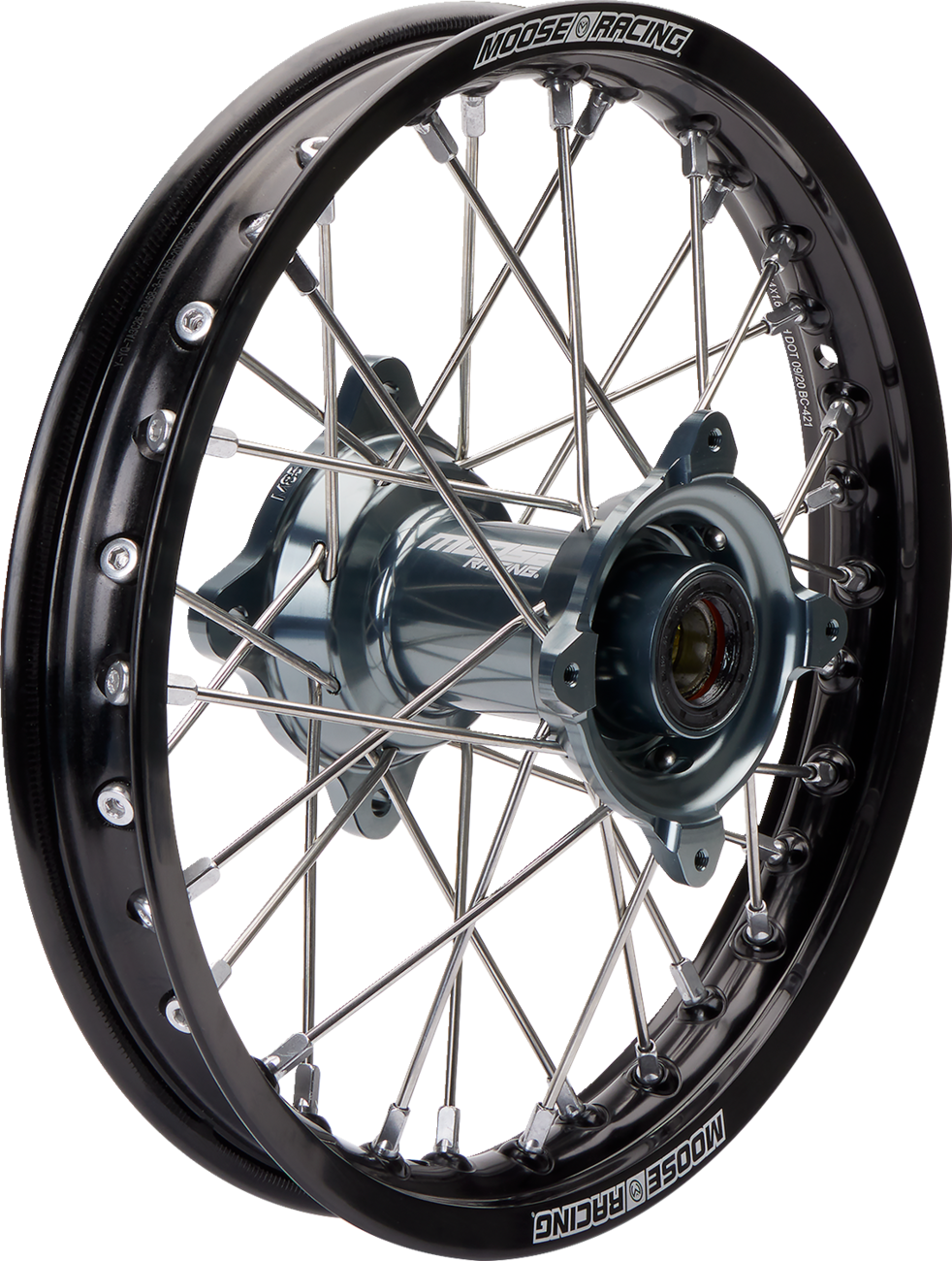 Wheel Assembly - SX-1 - Complete - Rear - Black Wheel/Gray Hub - 14x1.6 - SX/TC 85 2012 - 2020