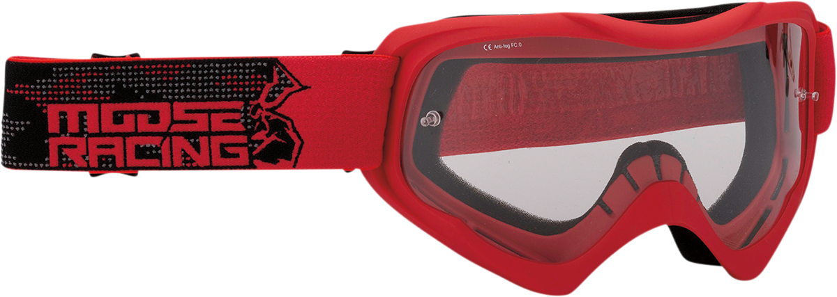 Qualifier Goggle - Agroid - Red - Clear Lens
