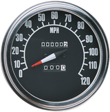 5\" FL-Style 2240:60 Speedometer with Reed Switch - \'68-\'84 Black Face 1991 - 1995