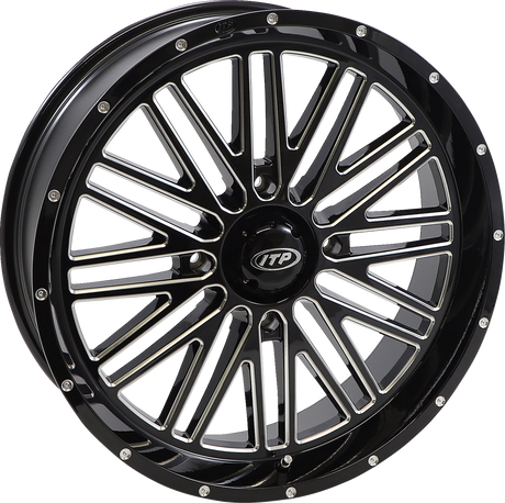 Wheel - Momentum - Front/Rear - Black/Milled - 22x6.5 - 4/156 - 4+2.5 (+10 mm) 1992 - 2023