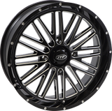 Wheel - Momentum - Front/Rear - Black/Milled - 24x6.5 - 4/156 - 4+2.5 (+10 mm) 1992 - 2023