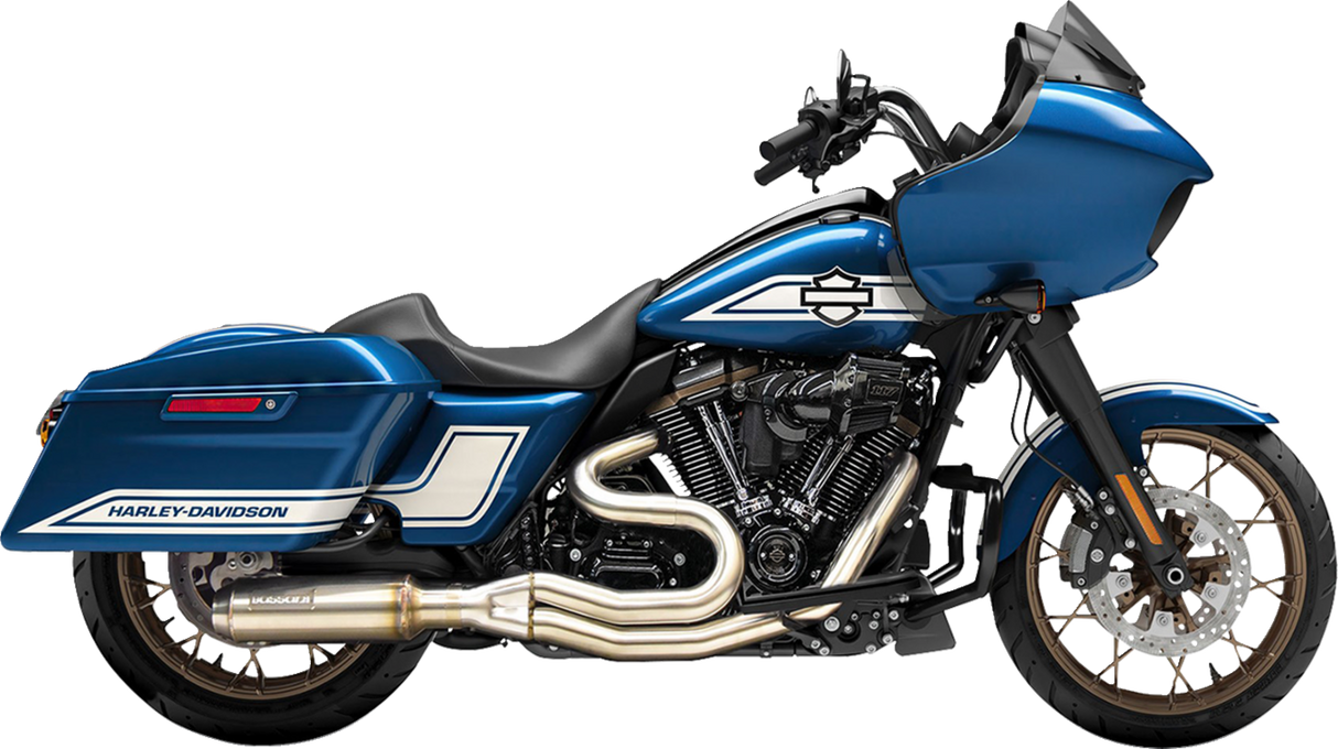 2-into-1 Mid-Length Exhaust System with Super Bike Muffler - Stainless Steel - 49-State 2017 - 2024