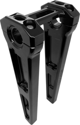 Risers - Straight - 10\" - Black