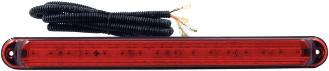 LED Light Bar - Red Lens - Black Base