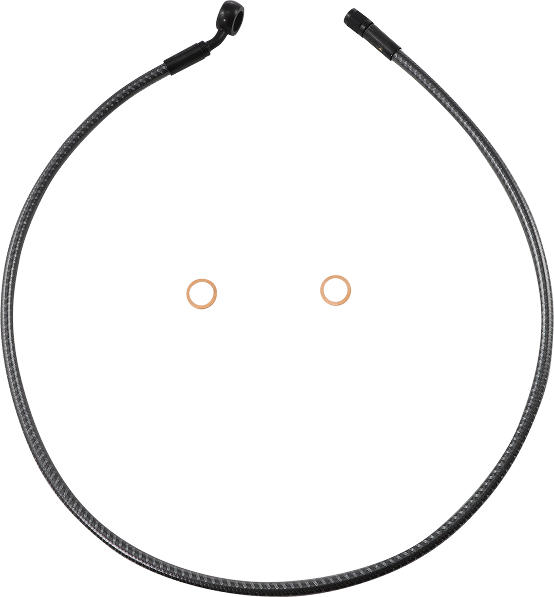 Brake Line - Front - 12 mm - 35° - 34\" - KARBONFIBR