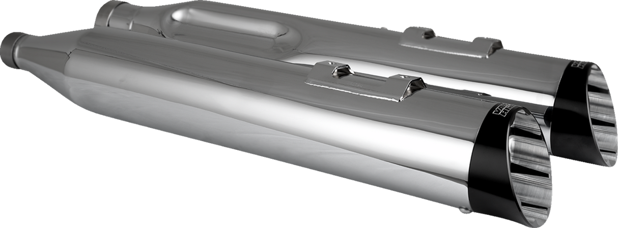 Razorback 450 Slip-On Mufflers - Chrome - M8 Bagger 2017 - 2025