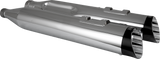 Razorback 450 Slip-On Mufflers - Chrome - M8 Bagger 2017 - 2025