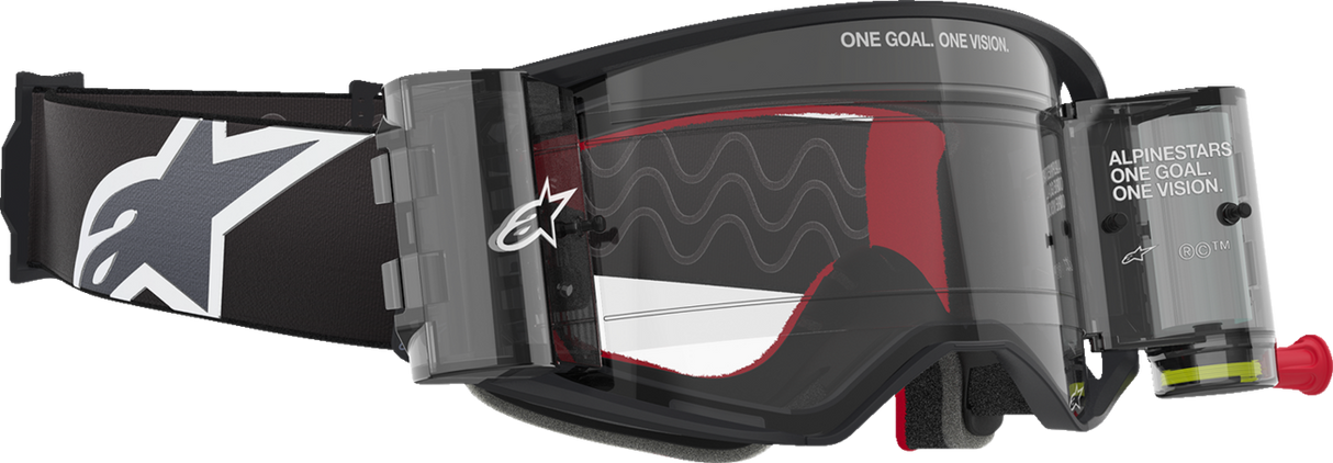 Supertech Roll-Off Goggle - Corp - Black/Gray - Clear Lens