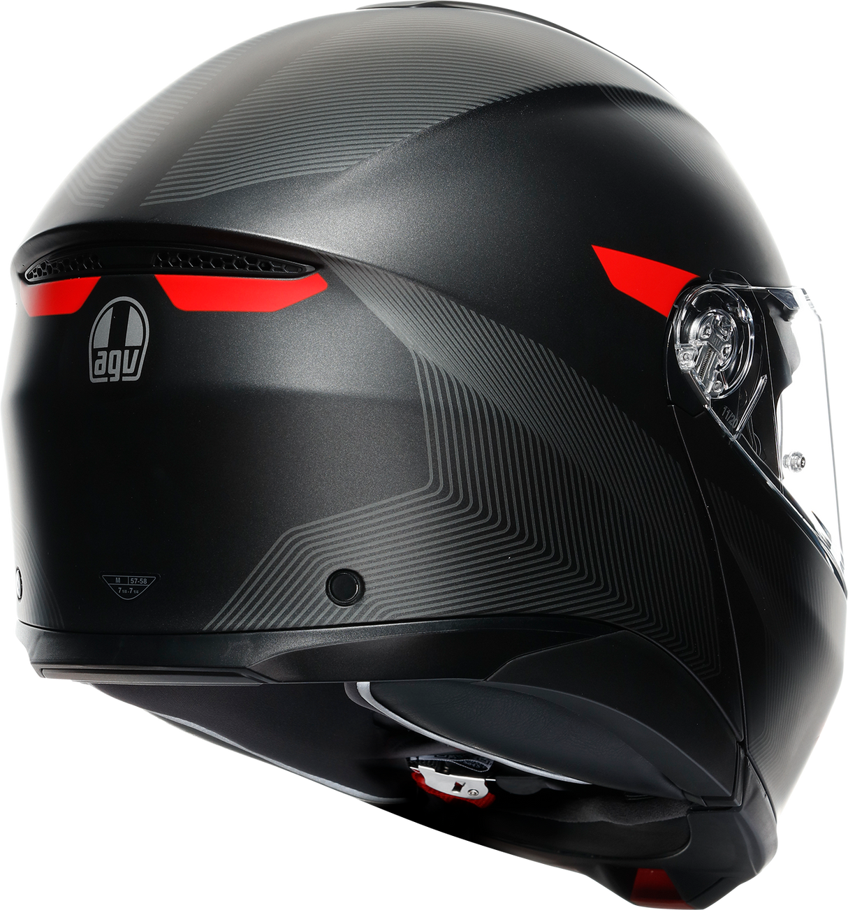 Tourmodular Helmet - Frequency - Matte Gunmetal/Red - Small