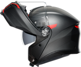 Tourmodular Helmet - Frequency - Matte Gunmetal/Red - Small