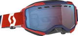 Fury Snow Goggles - Red/Blue - Enhancer Blue Chrome