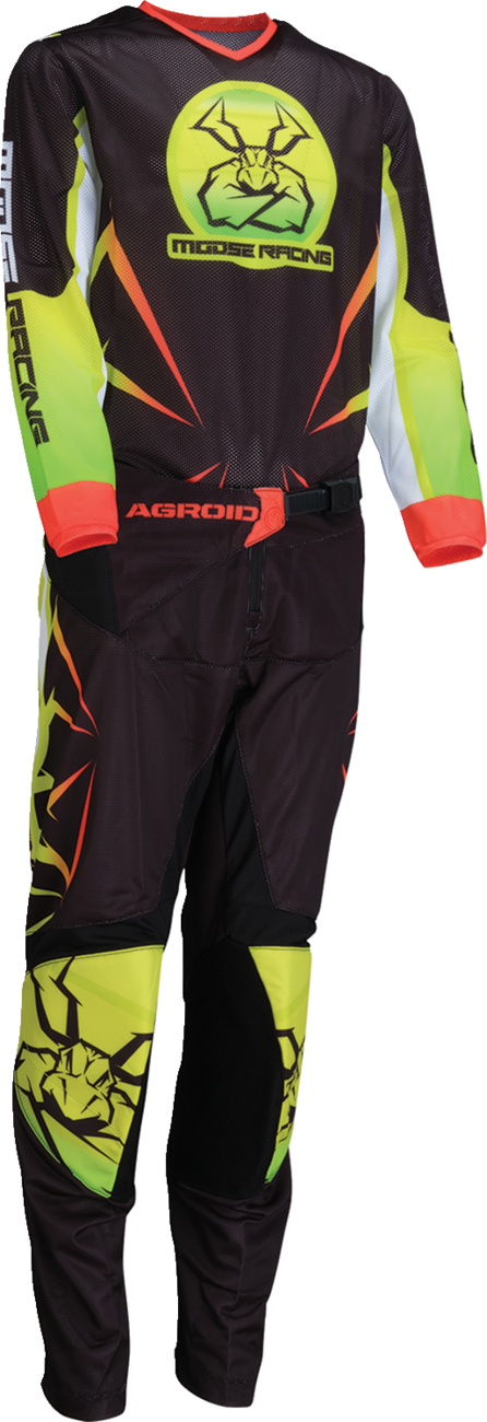 Youth Agroid Mesh Pants - Hi-Viz/Black - 24