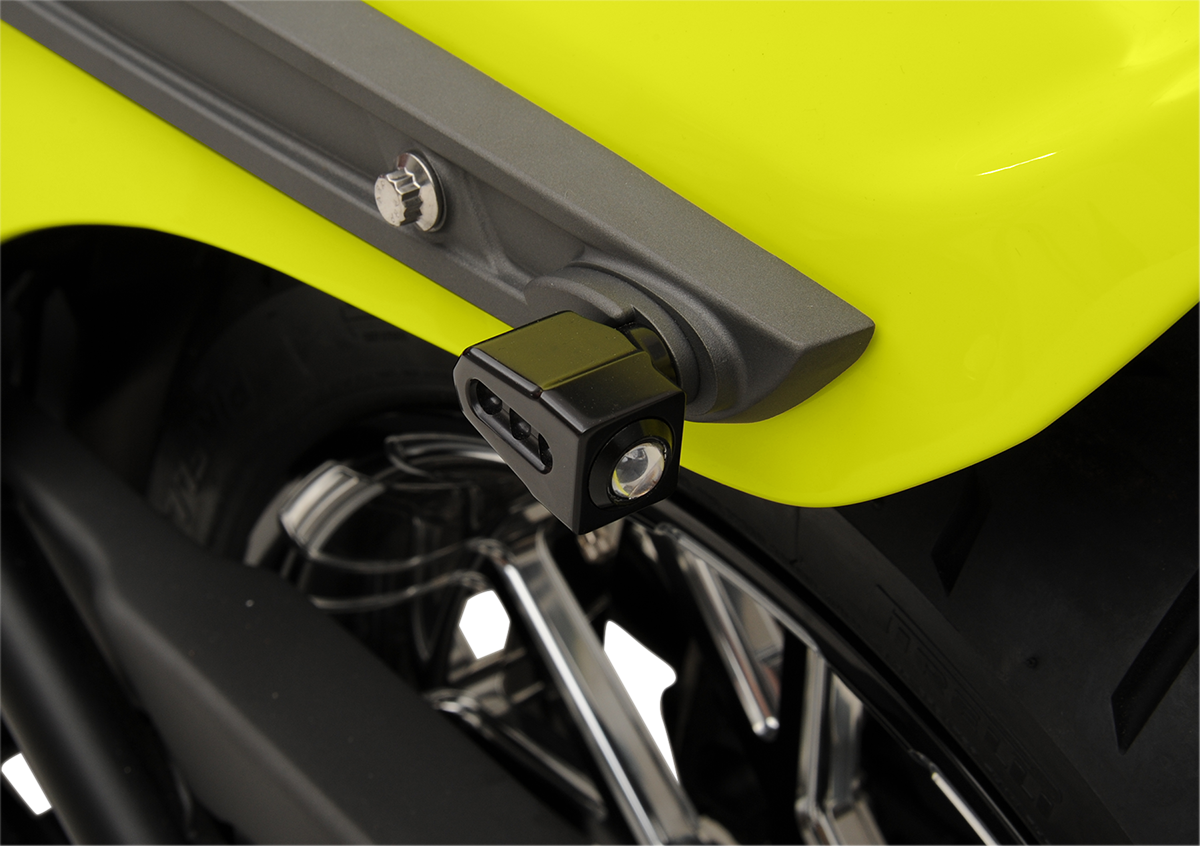 Side-mount LED Turn Signals - Black/Red