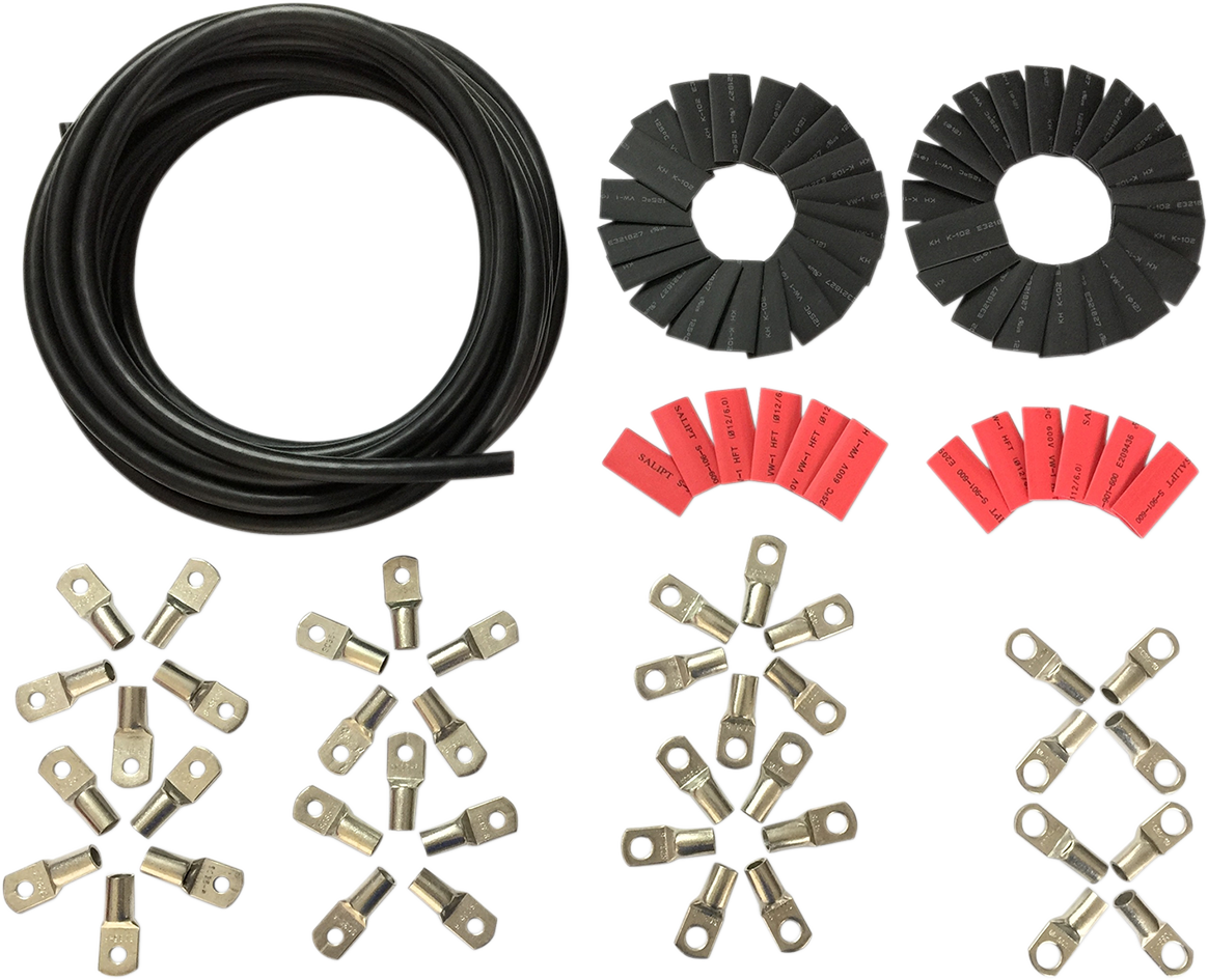 Custom Battery Cable Kit - Harley Davidson - Black
